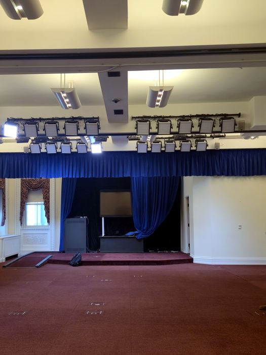 The same hall before renovation and floor covering replacement