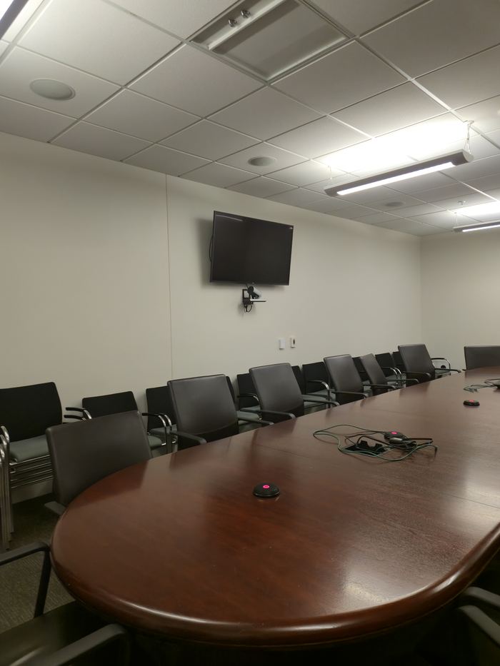 Conference room maintained in service condition